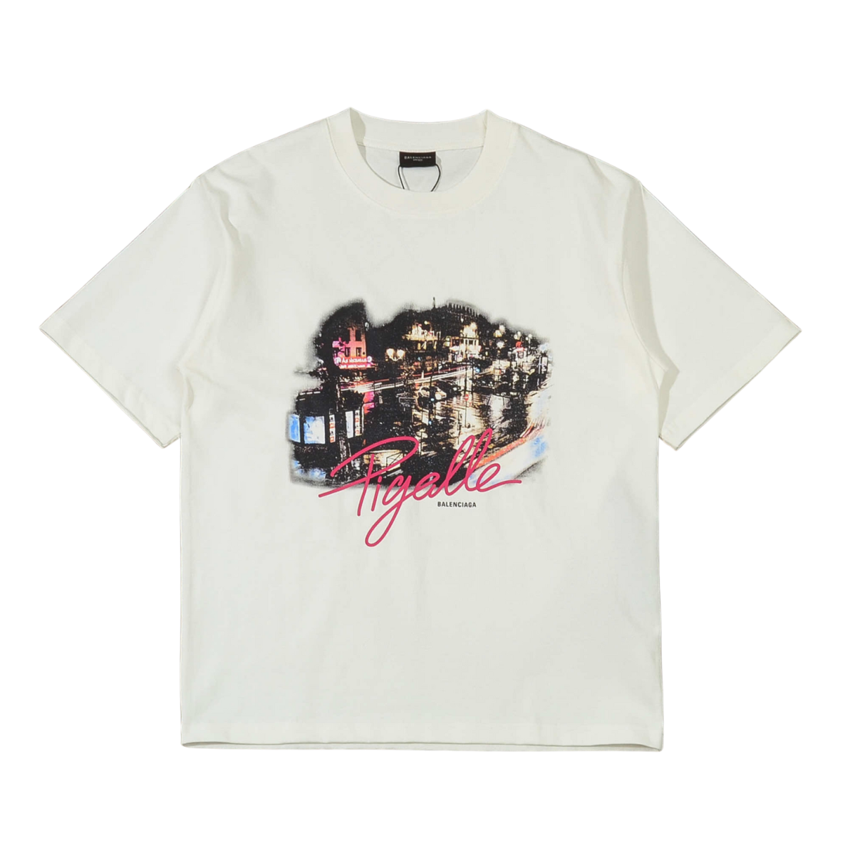 Pigelle Pink Lettering T-Shirt