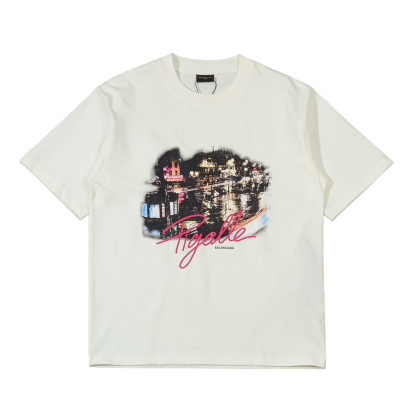 Pigelle Pink Lettering T-Shirt