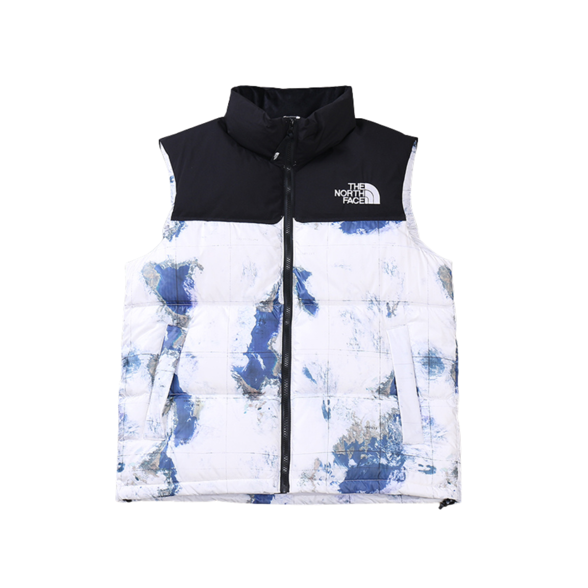 Map Down Puffer Jacked Vest