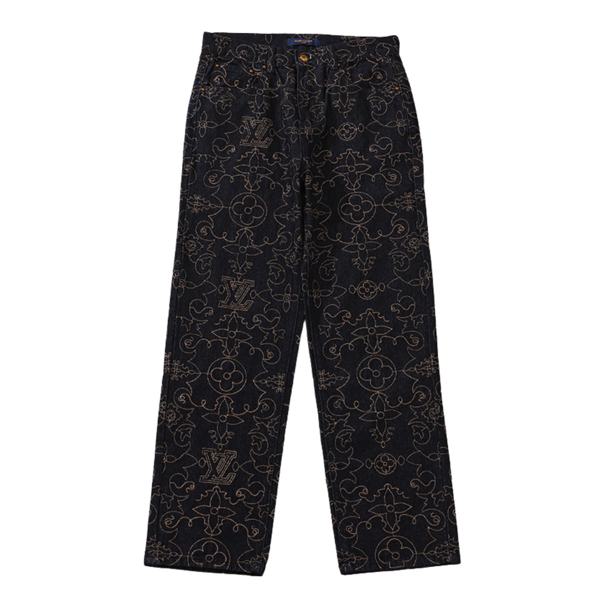 Black And Gold Jeans