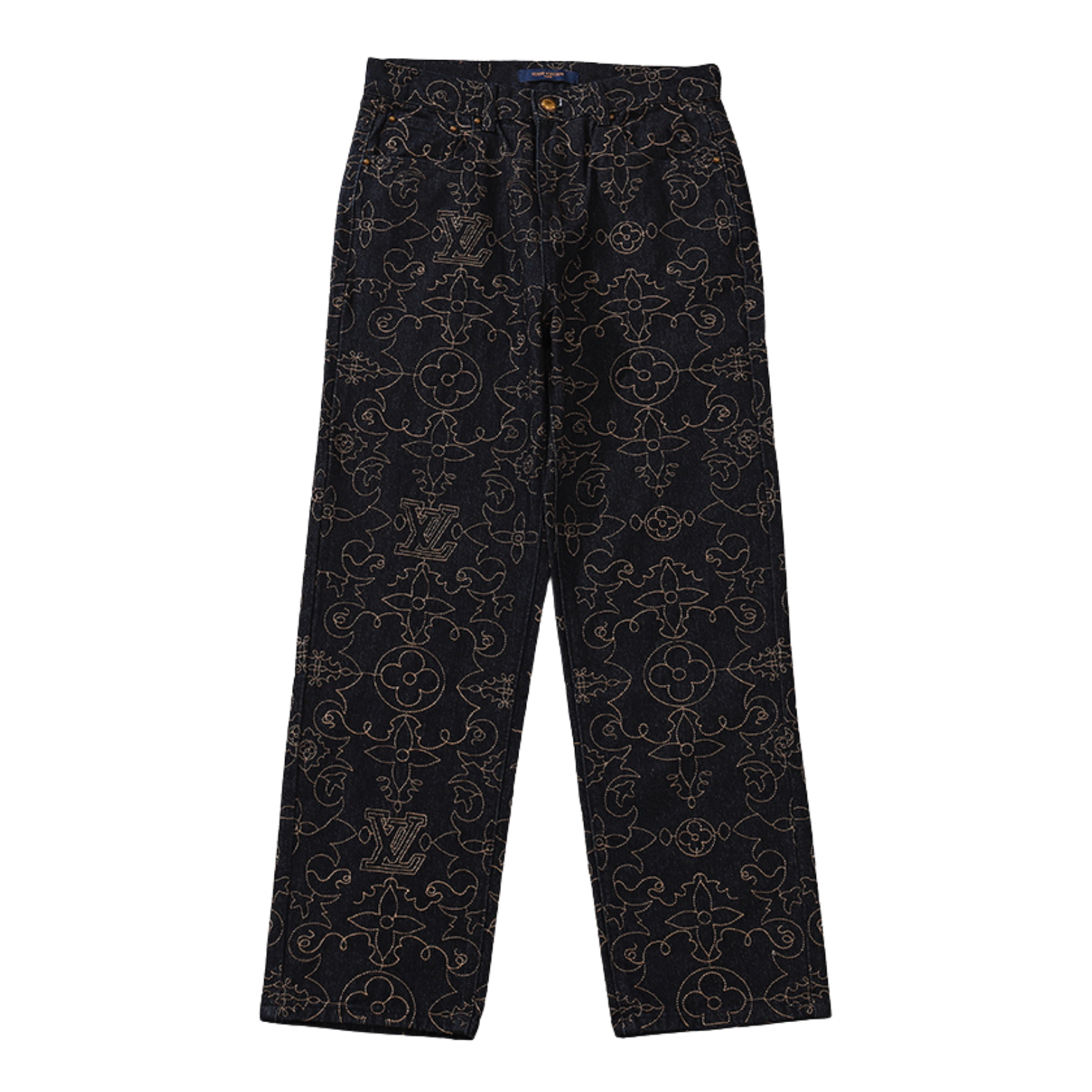 Black And Gold Jeans