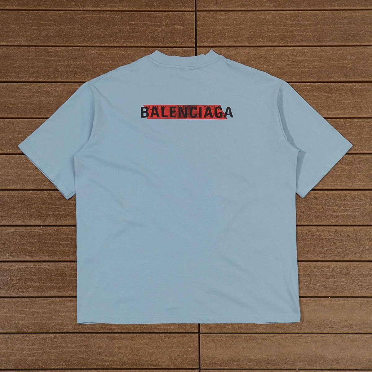 Red Stained Lettering T-Shirt - Image 9