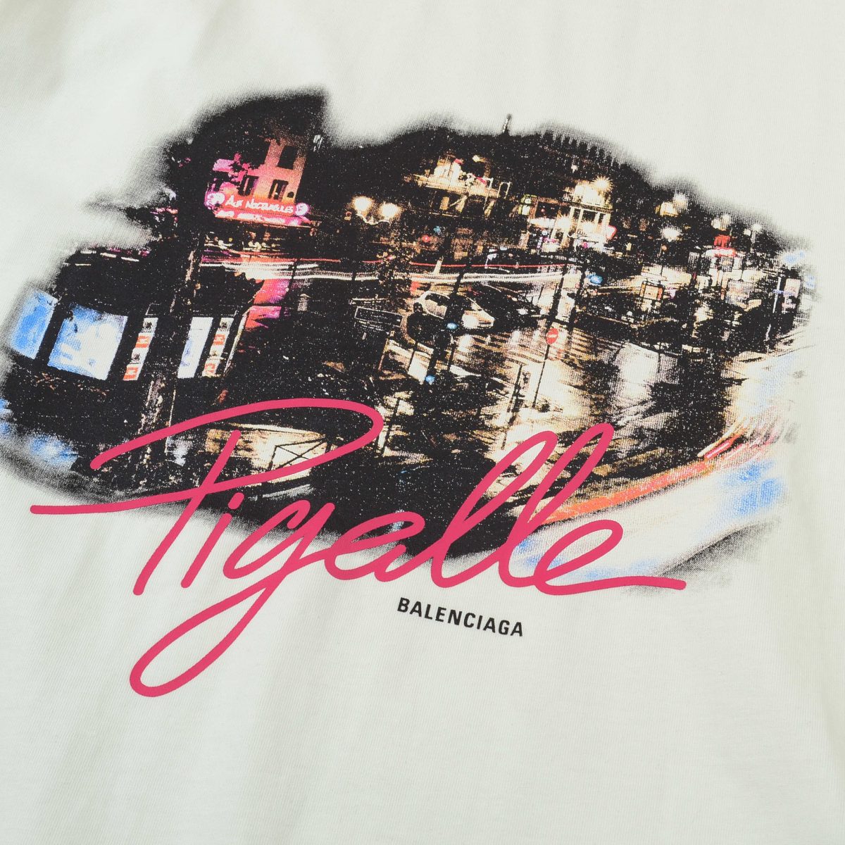 Pigelle Pink Lettering T-Shirt - Image 5