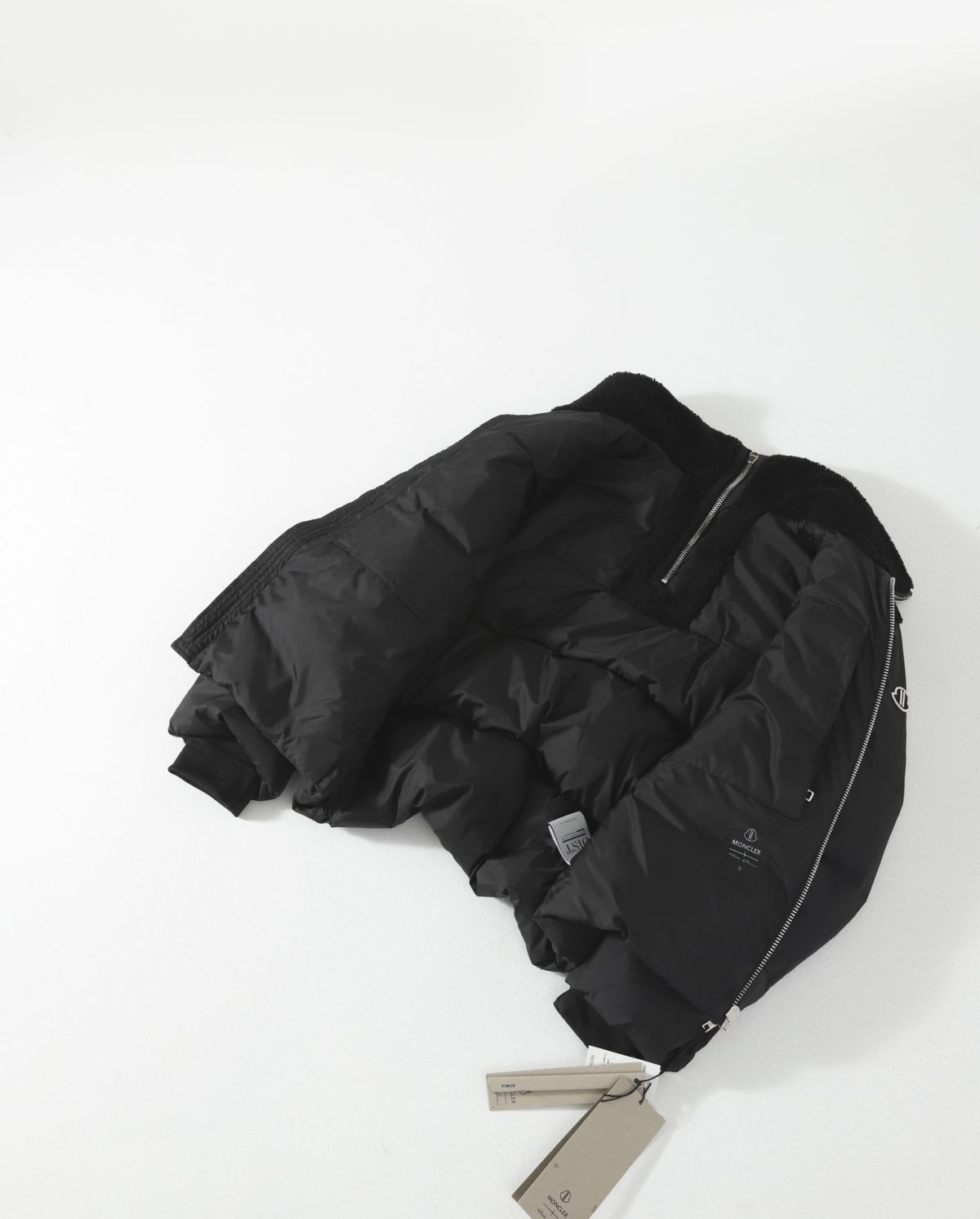 Black Collab Down Puffer Jacket - Image 7