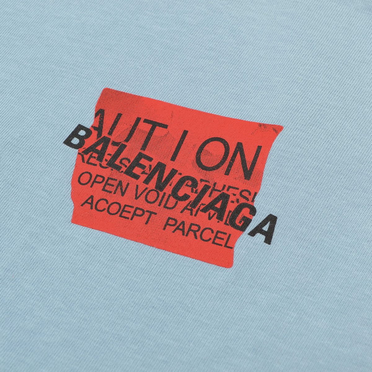 Red Stained Lettering T-Shirt - Image 4