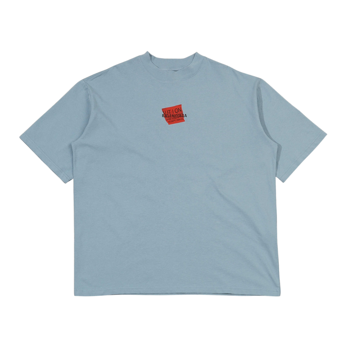 Red Stained Lettering T-Shirt