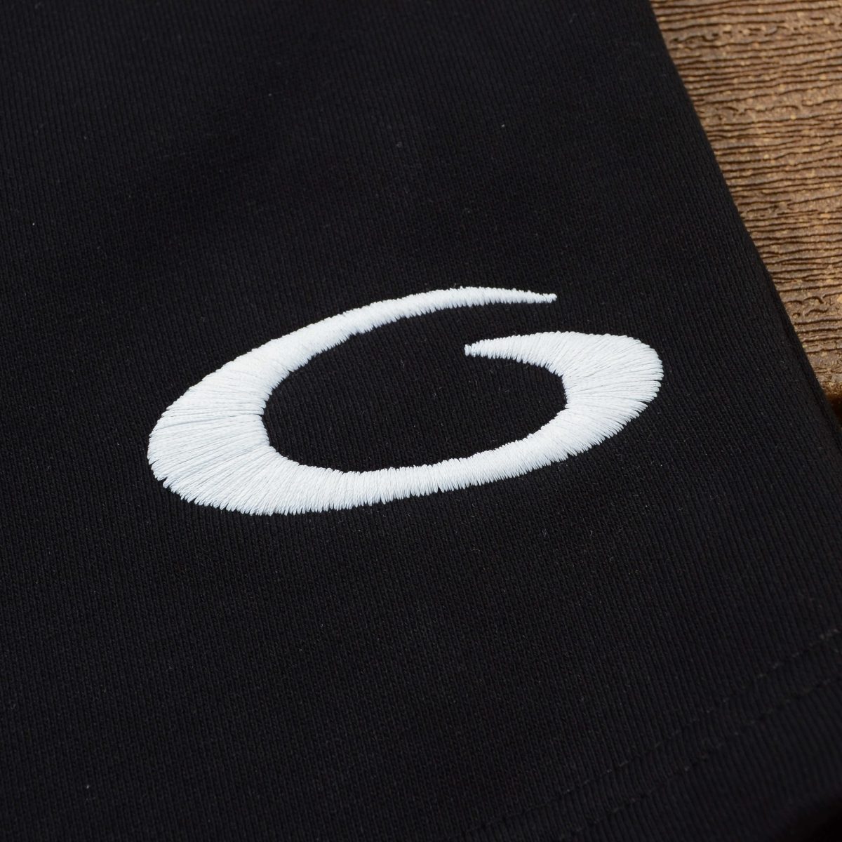 White Logo Embroider Shorts - Image 5